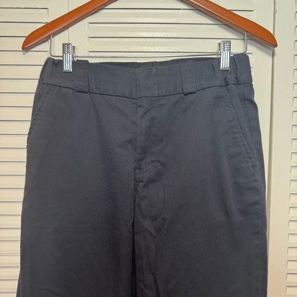 Elbeco Classic Prestige Flat Front Black Chino Pants Mens Size Actual Size 28x29 - Picture 2 of 10